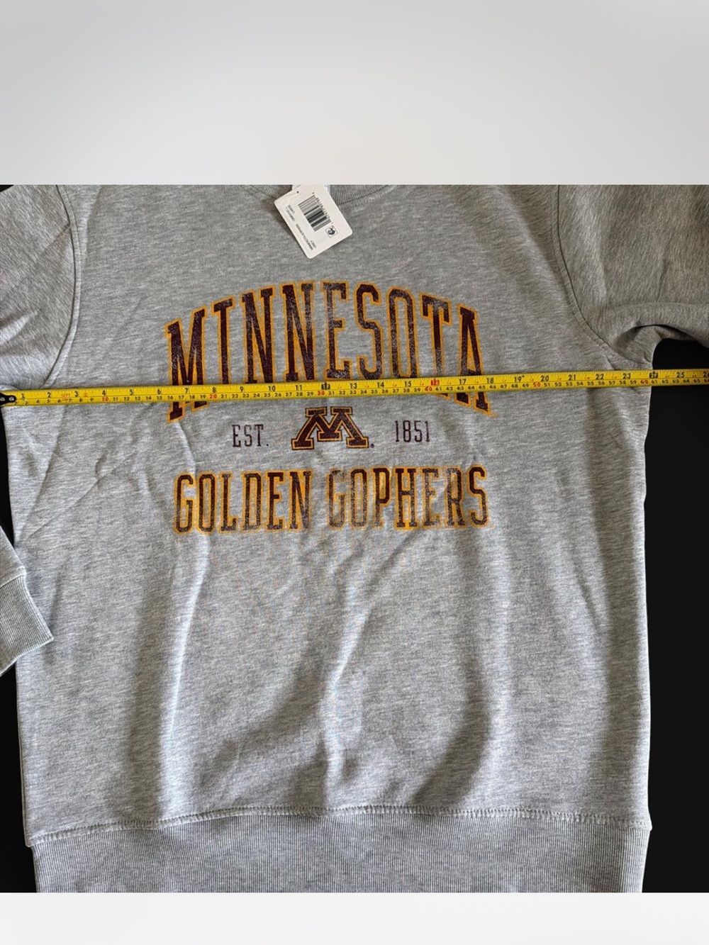 Champion Men's Gray Minnesota Golden Gophers Crewneck Sweatshirt- Large - NWT - Picture 3 of 5